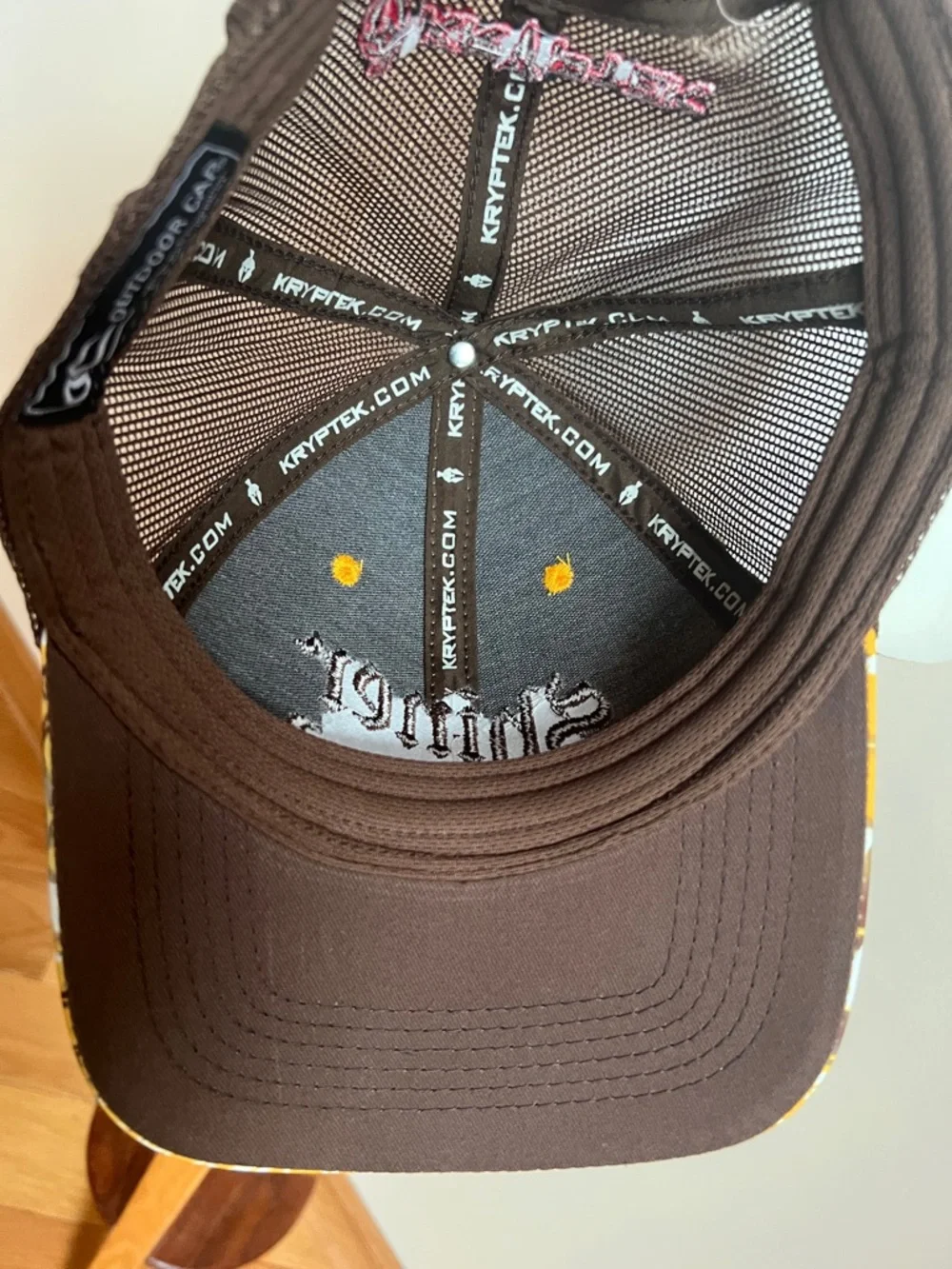 Shiner Logo Yellow Camo Trucker Hat by Outdoor cap